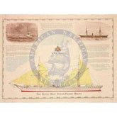 R.M.S. Rhone Wreck (Historic Maps 18" x 22")